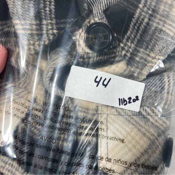 BB Dakota Steve Madden Women’s Jacket Size Small Button Up Plaid Preppy Academia - Picture 11 of 11